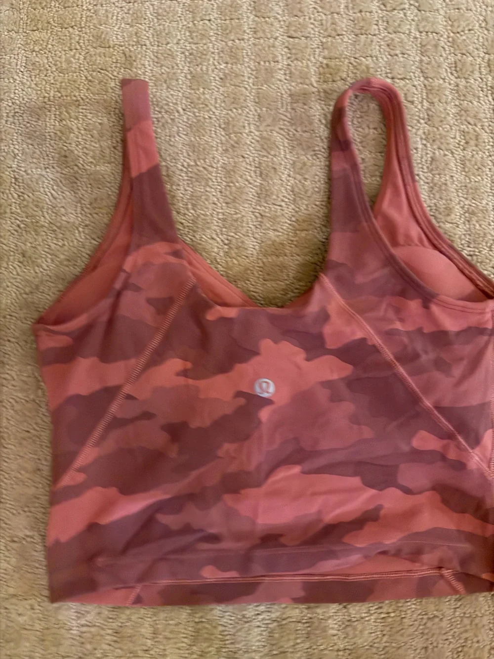 Lululemon Women's Camo Bralette — Rose/Burgundy